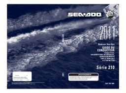 Sea-doo 210 Challenger / Wake 2011 Manuel du propriétaire