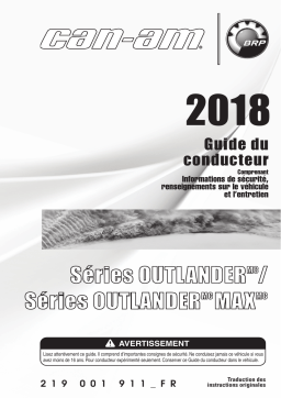 Can-Am Outlander Series/Outlander MAX Series_650_850_1000R Includes X xc model 2018 Manuel du propriétaire