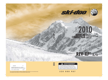 Ski-Doo Rev-XP L/C 2010 Manuel du propriétaire | Fixfr