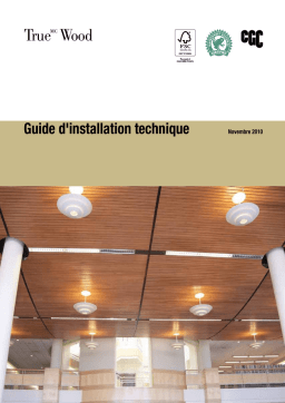 USG Panneaux de Plafond True Wood Guide d'installation