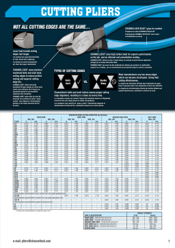 Channellock 911 1-2/5 in 4 in Aluminum and 2 in Copper Cable Cutter spécification