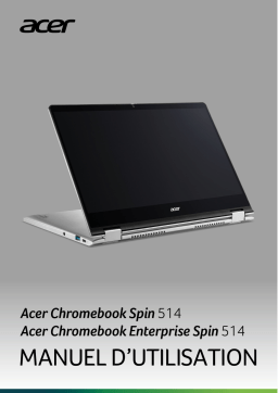 Acer CP514-3H Netbook, Chromebook Manuel utilisateur