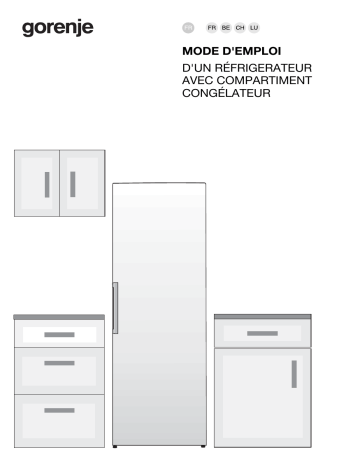 Gorenje HTS2368SDB Réfrigérateur combiné pose libre OBRB615DBK Une information important | Fixfr