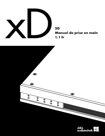 D&B 5D Manuel utilisateur | Fixfr