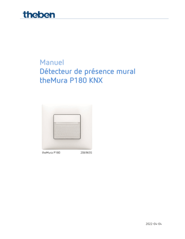 THEBEN theMura P180 KNX UP WH Manuel utilisateur | Fixfr