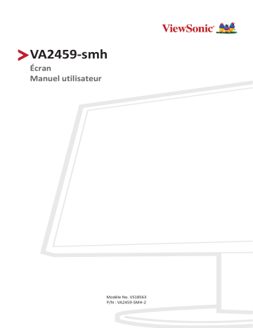 ViewSonic VA2459-SMH-S MONITOR Mode d'emploi | Fixfr