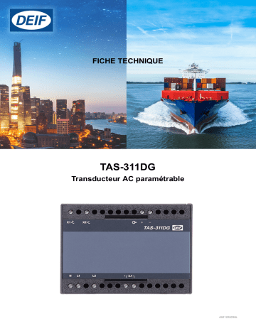 Deif TAS-311DG Selectable transducer Fiche technique | Fixfr
