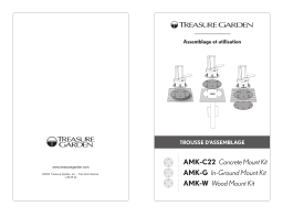 Treasure Garden AMK-G In-Ground Mount Kit Manuel utilisateur