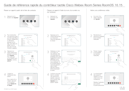 Cisco Webex Room Series Mode d'emploi