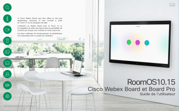 Webex Board Pro  | Webex Board 70S  | Webex Board 85S  | Webex Board Series | Cisco Webex Board 55S  Mode d'emploi | Fixfr