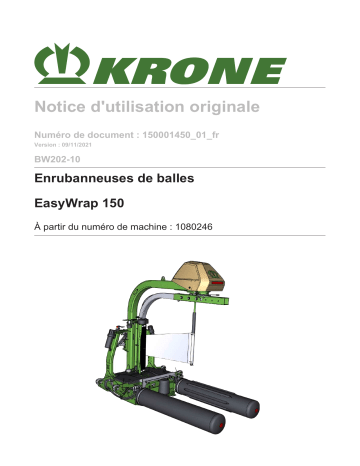 Krone BA EasyWrap 150 (BW202-10) Mode d'emploi | Fixfr