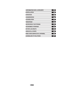 Candy HHCS 517FBK Refrigerator Manuel utilisateur