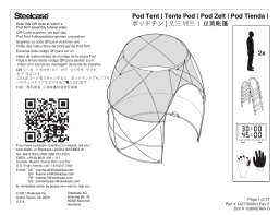 Steelcase Pod Tent Manuel utilisateur