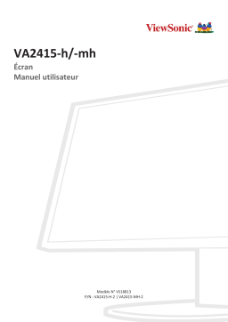 ViewSonic VA2415-H-2 MONITOR Mode d'emploi
