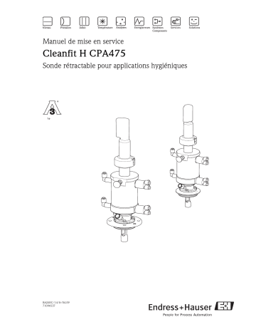 Endres+Hauser Cleanfit H CPA475 Mode d'emploi | Fixfr