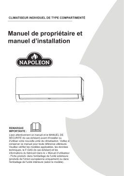 Napoleon NDHAS22-24 Napoleon NH22 Series Ductless Heat Pump Manuel utilisateur