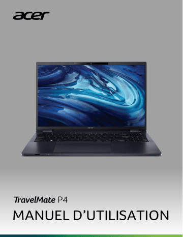 Acer TravelMate P416-51 Notebook Manuel utilisateur | Fixfr