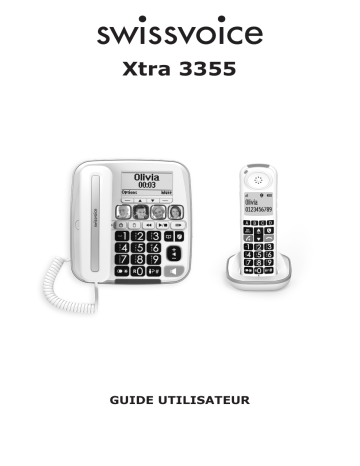 SwissVoice Xtra 3355 Combo Manuel utilisateur | Fixfr