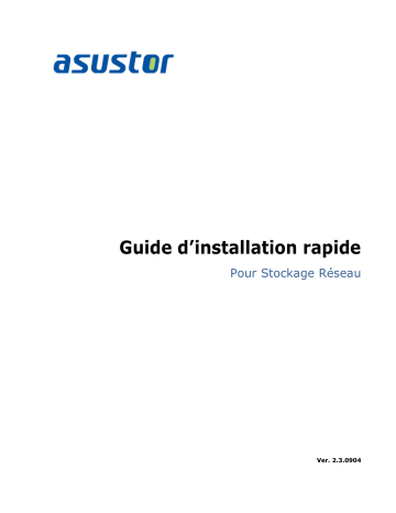 AS-608T | AS-602T | AS-606T | AS-604T | AS-609RS / AS-609RD | Asustor AS-604RS / AS-604RD Manuel utilisateur | Fixfr