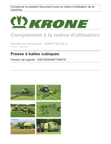 Krone Messages - Parameter Mode d'emploi | Fixfr