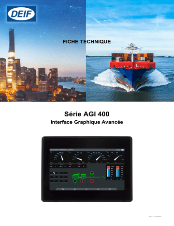 Deif AGI 400 Advanced graphical interface Fiche technique | Fixfr