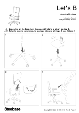 Steelcase Let's B Chair Manuel utilisateur