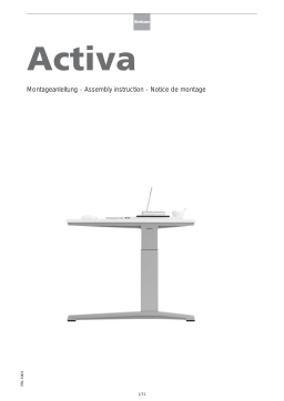 Steelcase Activa – Desk Typ 10 Lift1 & Options & Accessories Manuel utilisateur