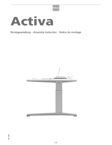 Steelcase Activa – Desk Typ 10 Lift1 & Options & Accessories Manuel utilisateur | Fixfr