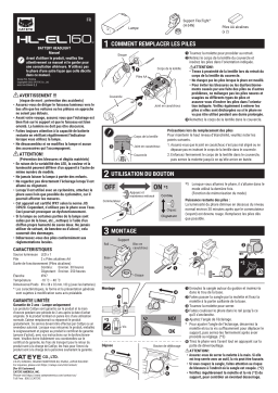 Cateye HL-EL160 Headlight Manuel utilisateur