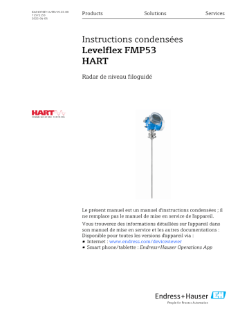 Endres+Hauser Levelflex FMP53 HART Manuel utilisateur | Fixfr