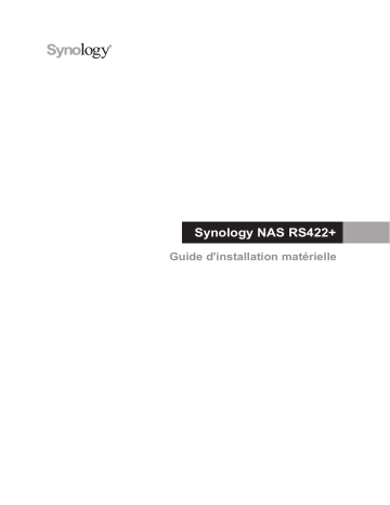 Synology RS422+ Manuel utilisateur | Fixfr