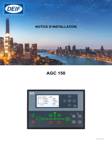AGC 150 Engine drive | AGC 150 Generator Mains BTB | AGC 150 Hybrid | Deif AGC 150 Stand-alone AGC 150 Stand-alone Marine Guide d'installation | Fixfr