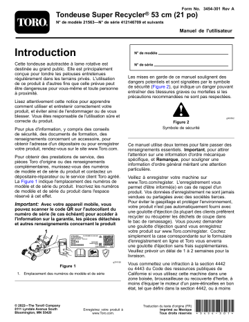 Toro 21in Super Recycler Lawn Mower Walk Behind Mower Manuel utilisateur | Fixfr