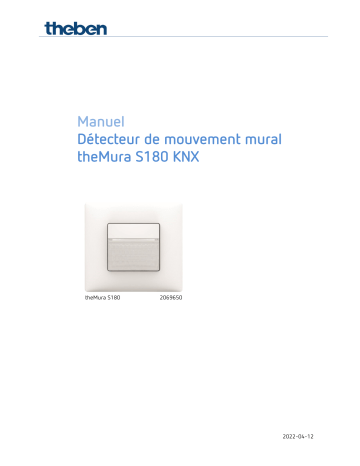 THEBEN theMura S180 KNX UP WH Manuel utilisateur | Fixfr