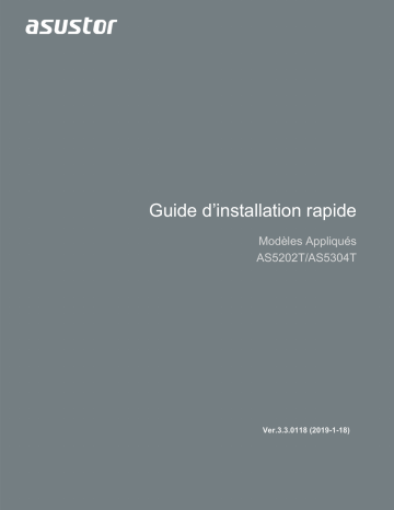 AS5304T | Asustor AS5202T Manuel utilisateur | Fixfr