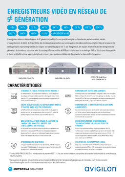 Avigilon NVR Series 5 Fiche technique