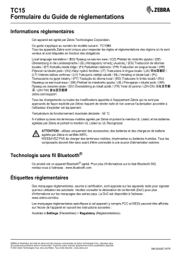 Zebra TC15 Manuel du propriétaire