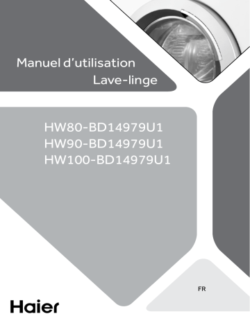 HW90-B14979TU1 | Haier HW120-B14979U1 Front Loading Washing Machine Manuel utilisateur | Fixfr