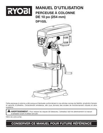 Ryobi P102 18V ONE+™ Compact Battery Manuel du propriétaire | Fixfr