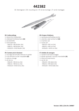 Kerbl 442382 Spiral Ground/Retaining Anchor Set Manuel utilisateur