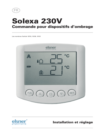 Elsner Solexa 230 V Manuel utilisateur | Fixfr