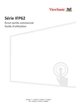 ViewSonic IFP6562 DIGITAL SIGNAGE Mode d'emploi