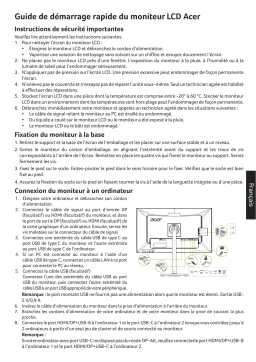 Acer CB322QK Monitor Guide de démarrage rapide