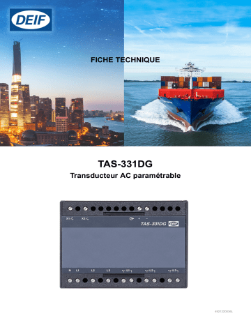 Deif TAS-331DG Selectable transducer Fiche technique | Fixfr