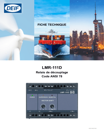 Deif LMR-111D Loss of mains relay Fiche technique | Fixfr