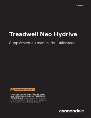 Cannondale Treadwell Neo Hydrive 2022 Manuel du propriétaire | Fixfr