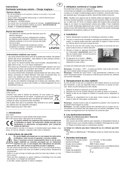 esotec 102575 Solar Deko-Lichterkette Wunderkerze Mode d'emploi