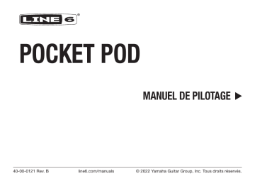 Line 6 Pocket POD Mode d'emploi | Fixfr