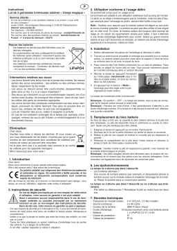 esotec 102571 Solar Weihnachtsdeko Sternenzauber Mode d'emploi