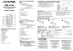 Alpine RUE-4136 Manuel du propriétaire